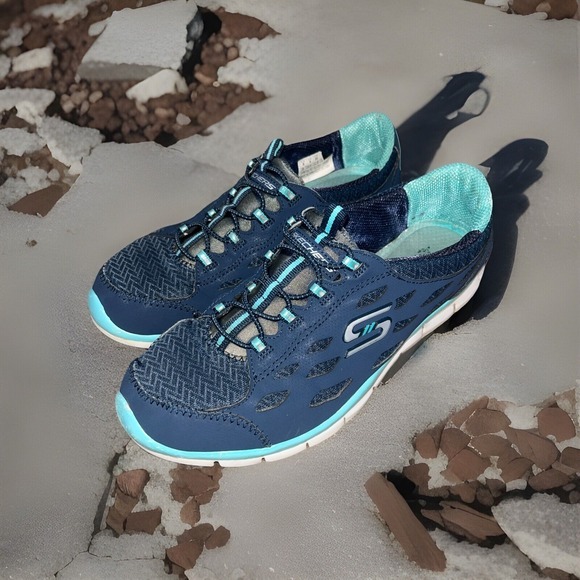 Skechers Air Cooled Memory Foam Womens Shoes Sz 6 SN 22604‎ Gym Yoga Shoe Comfy - Picture 1 of 16